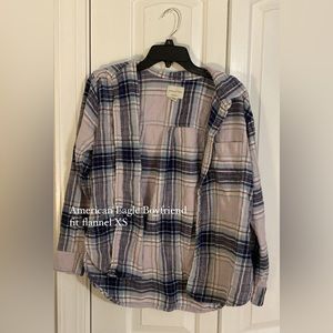 American Eagle Boyfriend Fit Flannel XS